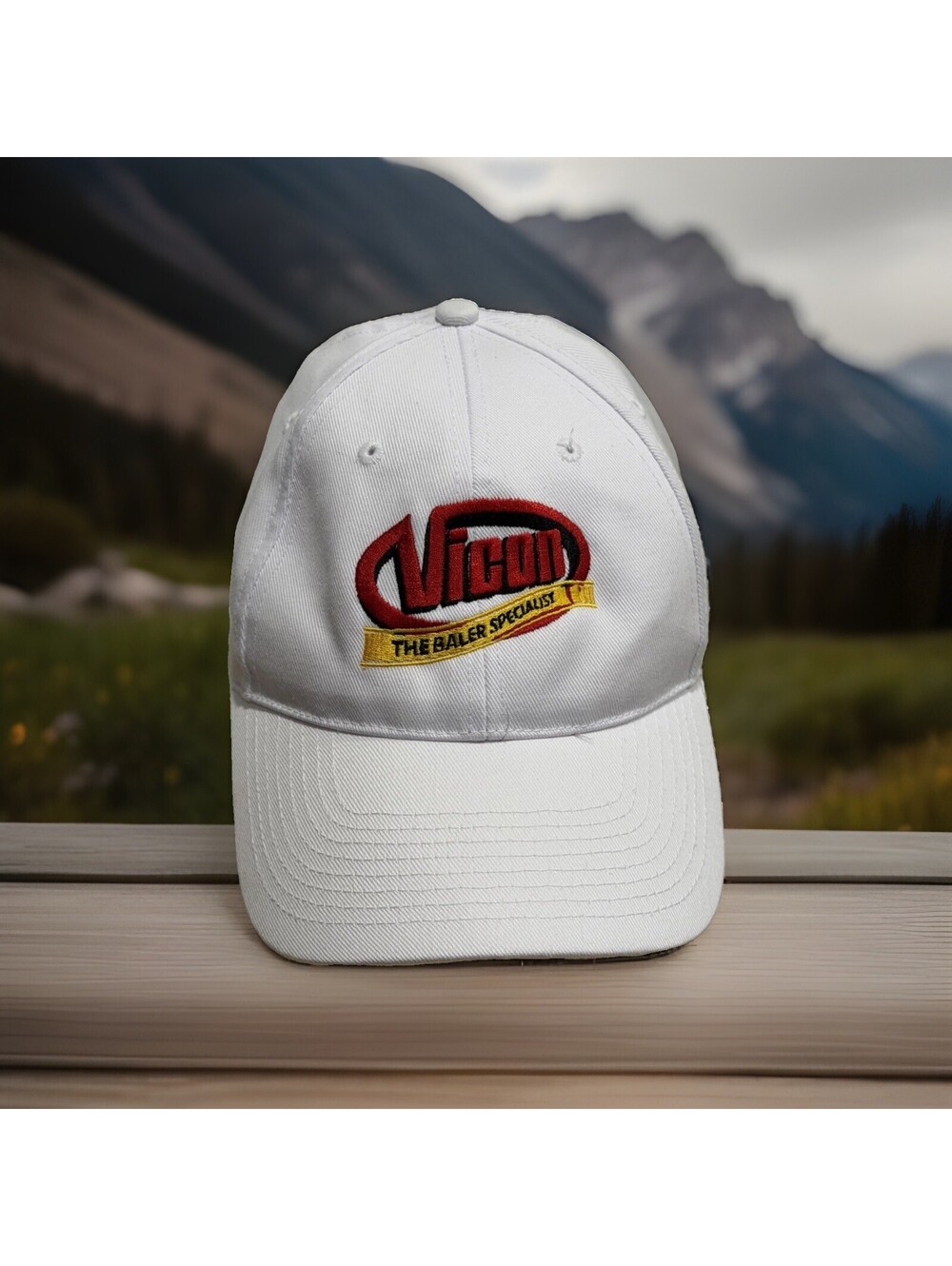Vicon The Baler Specialists Clover Alfalfa Round Hay Bales Ag Baseball Cap Hat